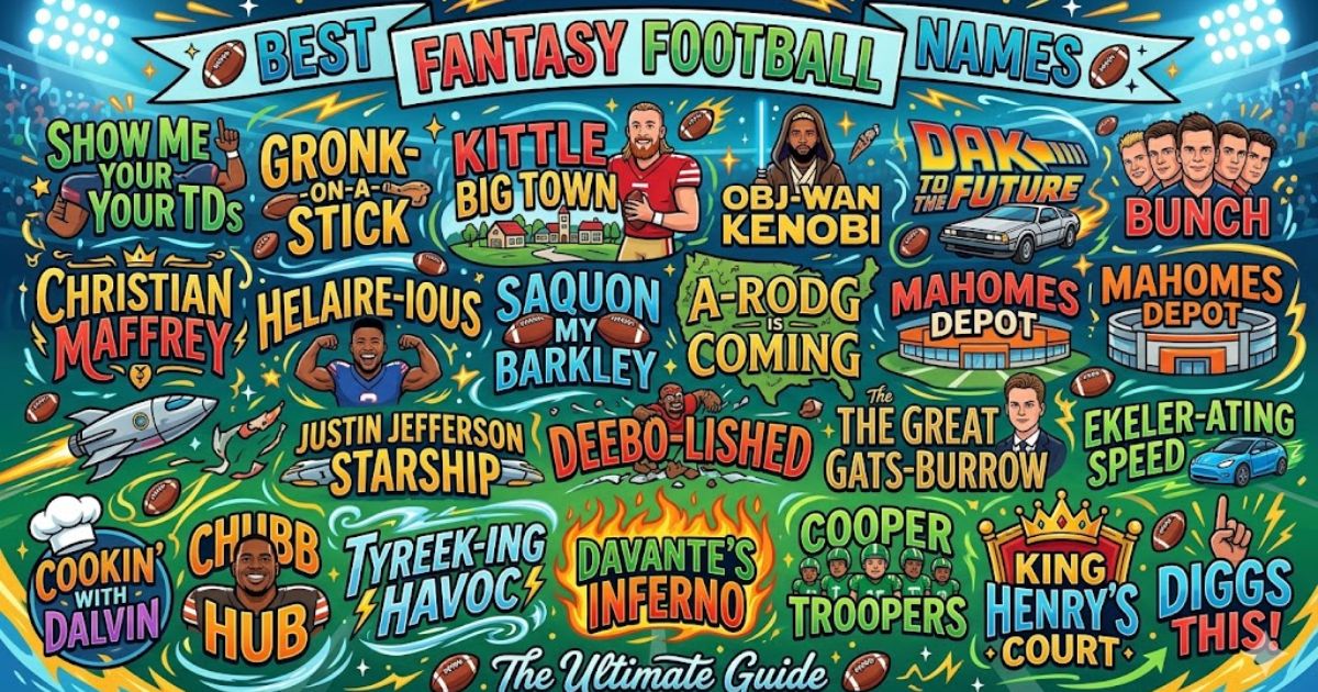 best fantasy football names