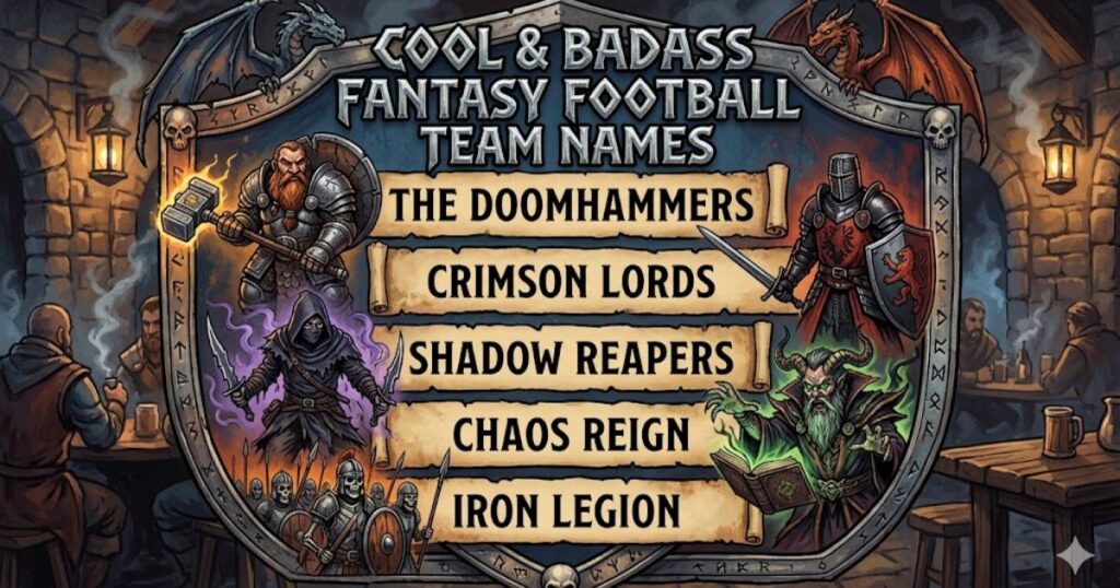 Cool & Badass Fantasy Football Team Names