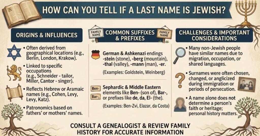 How Can You Tell If a Last Name Is Jewish?
