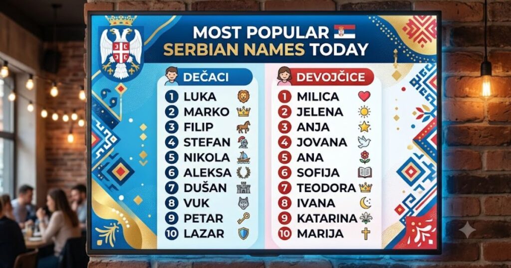 Most Popular Serbian Names Today