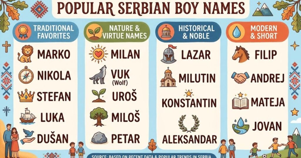 Popular Serbian Boy Names