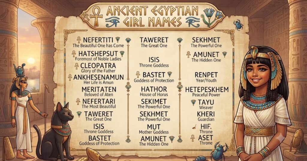 Ancient Egyptian Girl Names