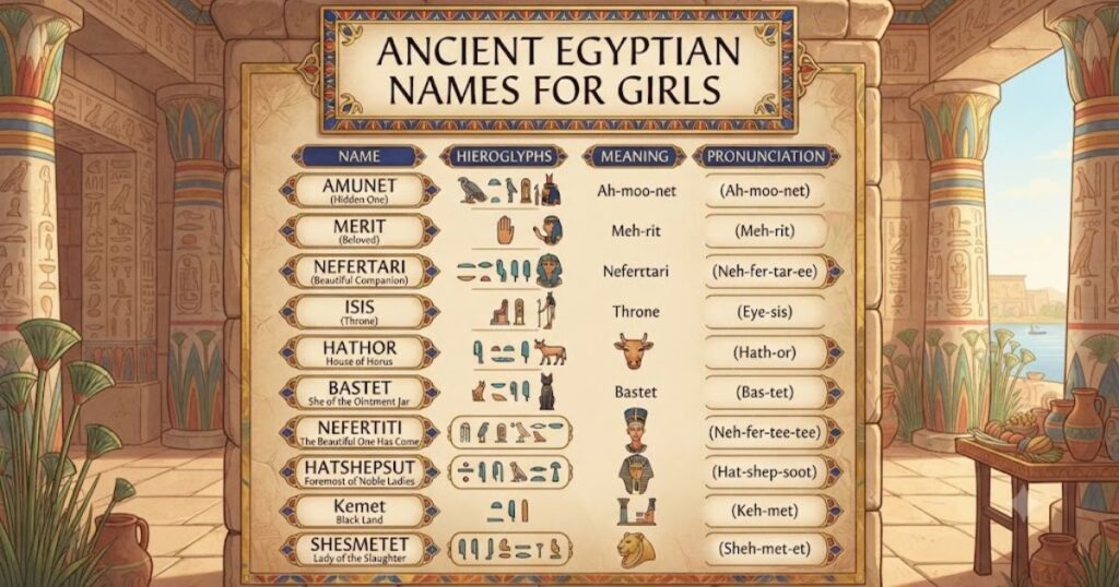 Ancient Egyptian Names for Girls