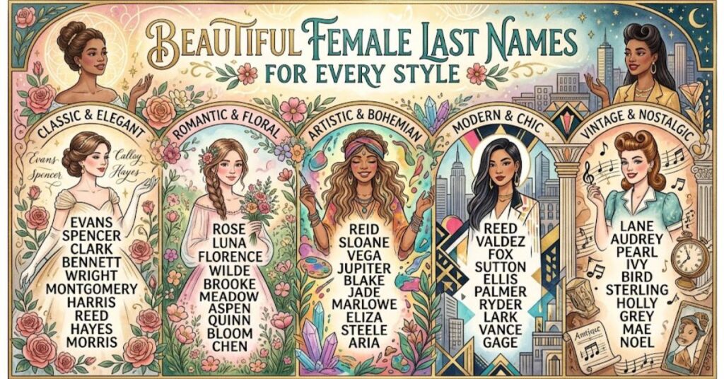 Beautiful Female Last Names for Every Style