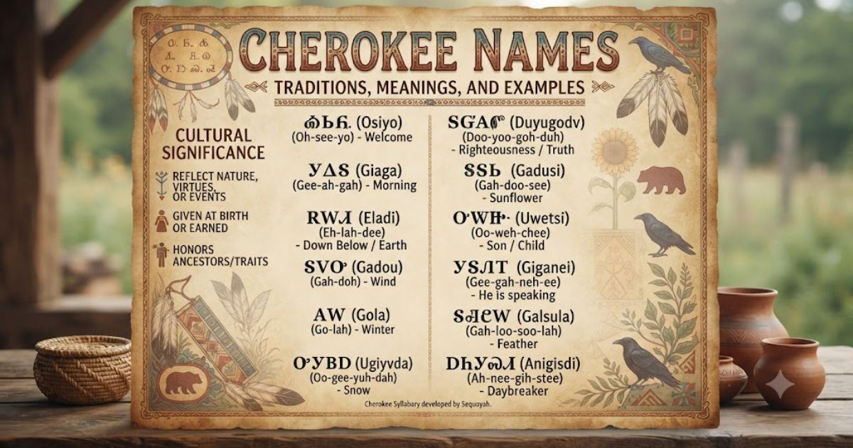 cherokee names