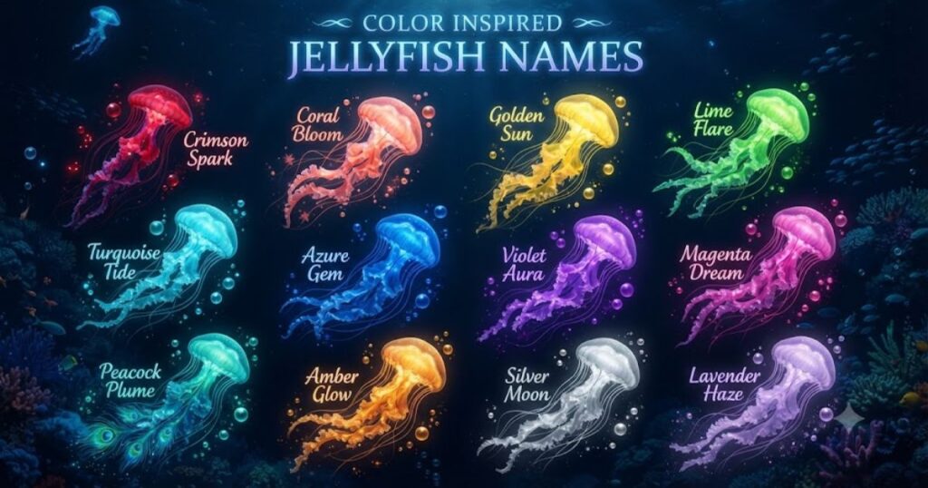 Color Inspired Jellyfish Names