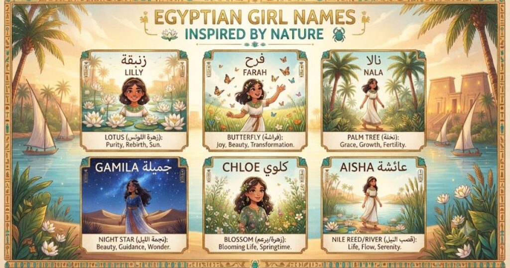 Egyptian Girl Names Inspired by Nature
