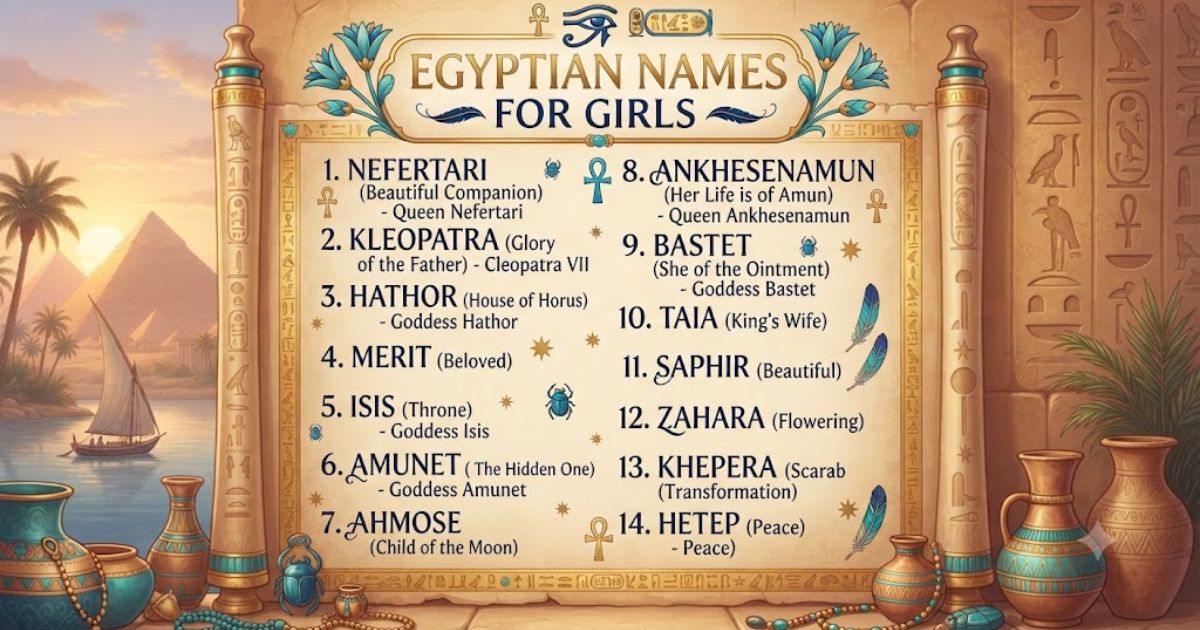 egyptian names for girls