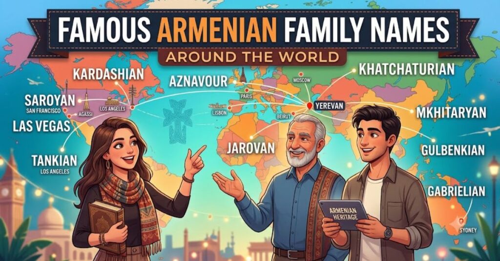 Famous Armenian Family Names Around the World