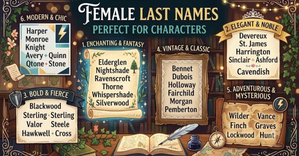 Female Last Names Perfect for Characters
