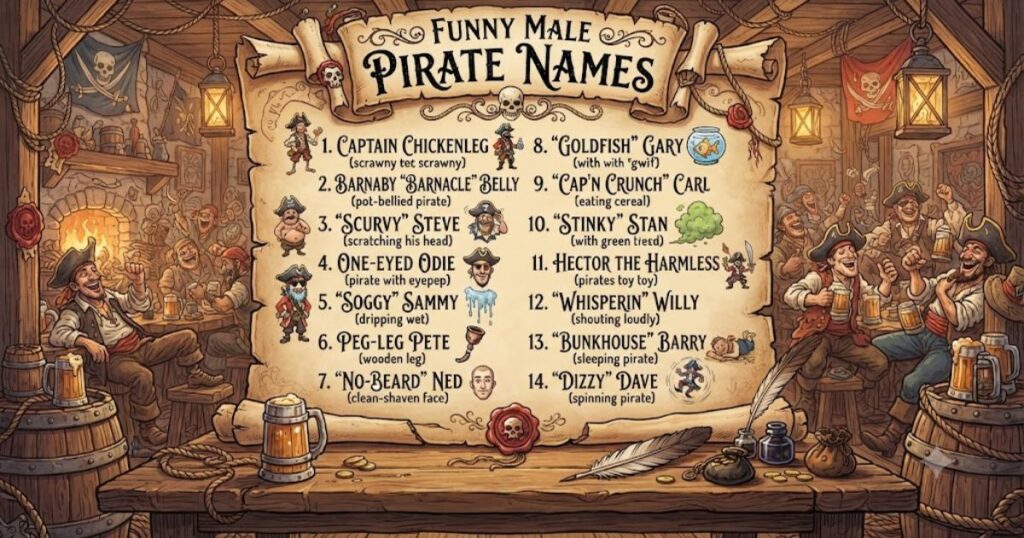 Funny Male Pirate Names