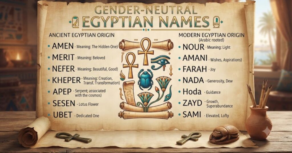 Gender Neutral Egyptian Names
