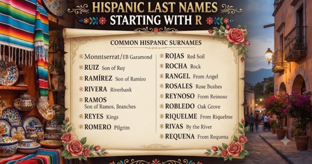 Hispanic Last Names Starting With R