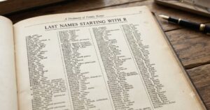 last names starting with r