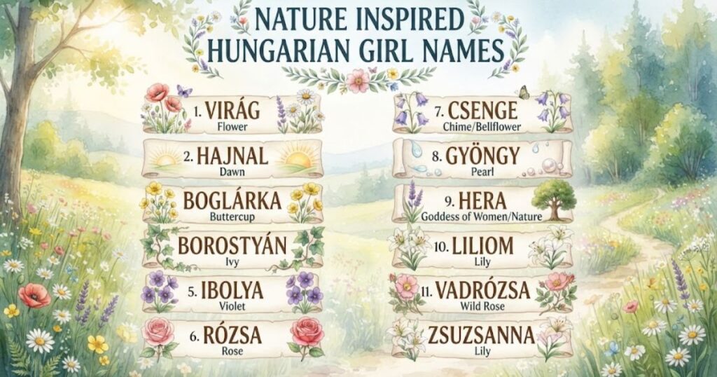 Nature Inspired Hungarian Girl Names