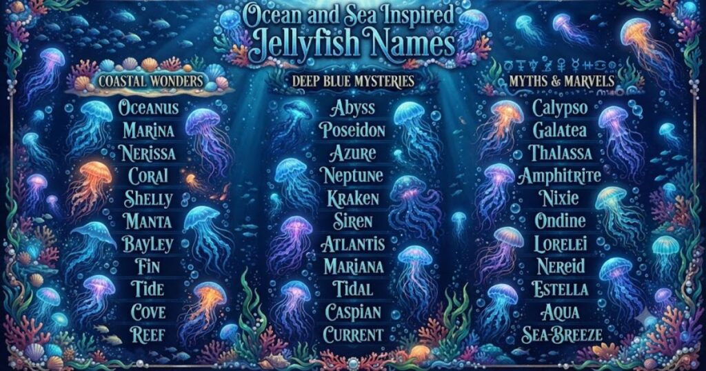 Ocean and Sea Inspired Jellyfish Names