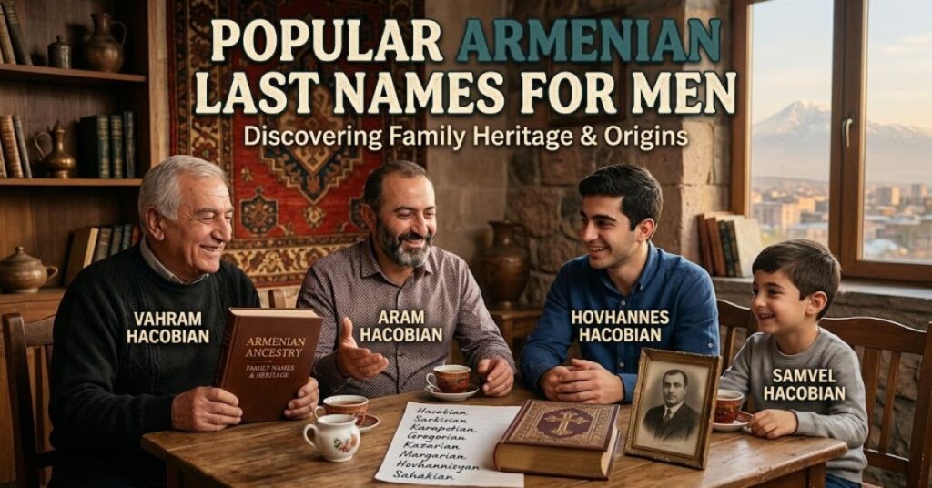 Popular Armenian Last Names for Men
