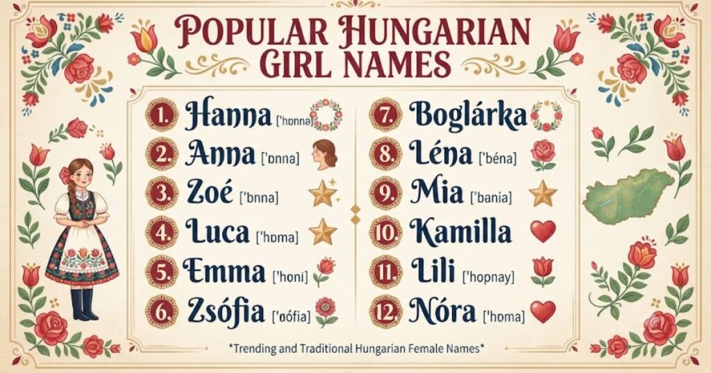 Popular Hungarian Girl Names