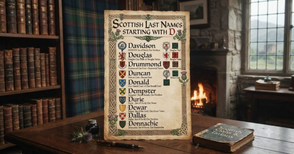 Scottish Last Names Starting With D