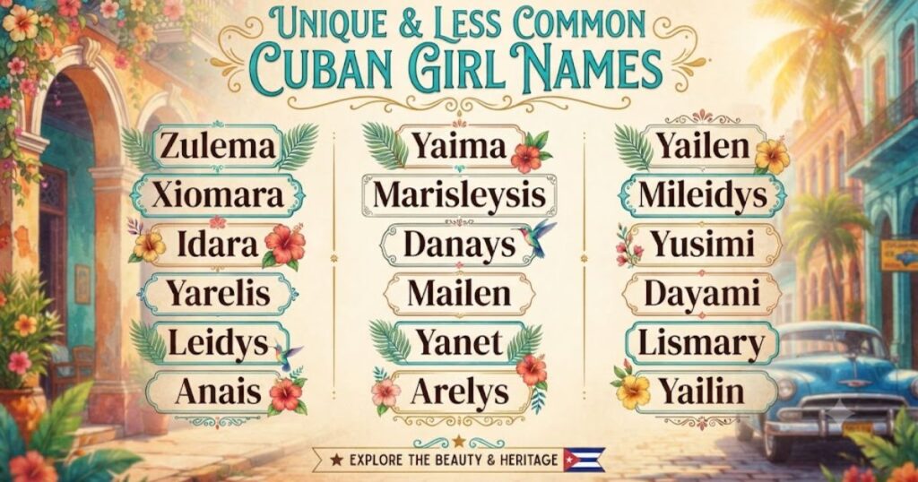 Unique & Less Common Cuban Girl Names