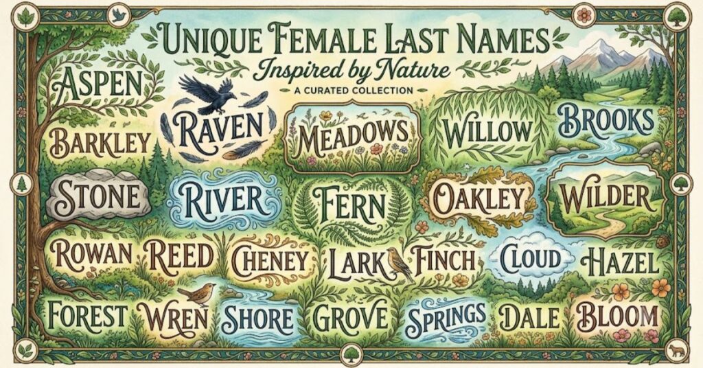 Unique Female Last Names Inspired by Nature