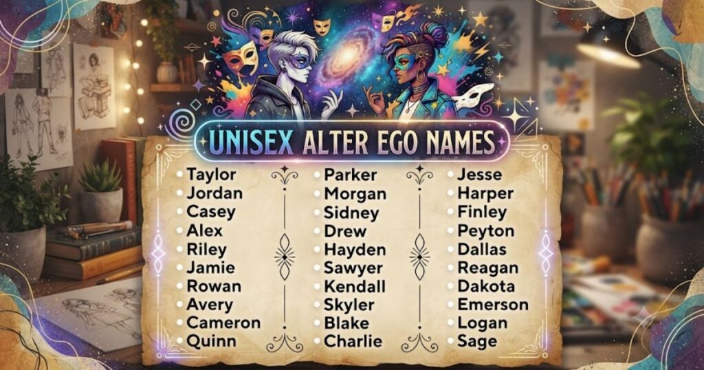 Unisex Alter Ego Names