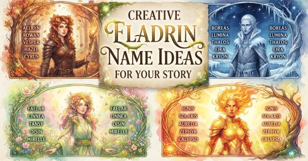 Creative Eladrin Name Ideas for Your Story