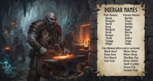 duergar names