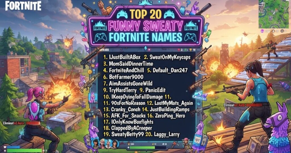 Funny Sweaty Fortnite Names