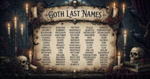 goth last names