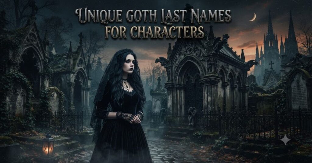 Unique Goth Last Names for Characters