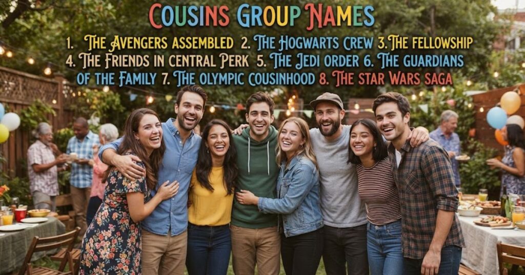 Cousins Group Names Inspired by Pop Culture