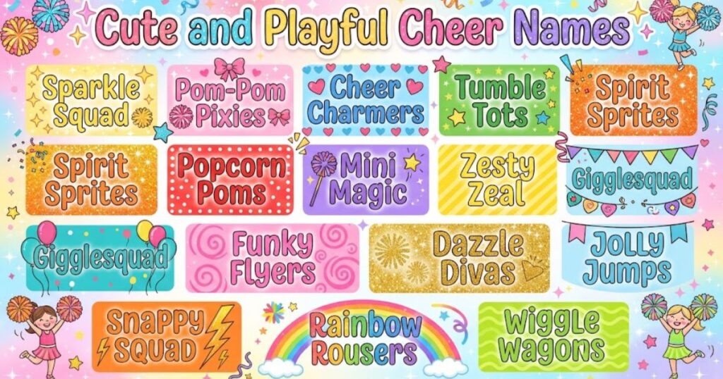 Cute and Playful Cheer Names
