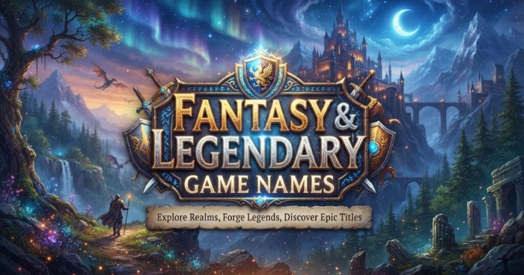 Fantasy & Legendary Game Names