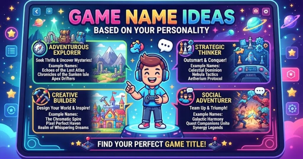Game Name Ideas Based on Your Personality