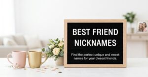 Best Friend Nicknames
