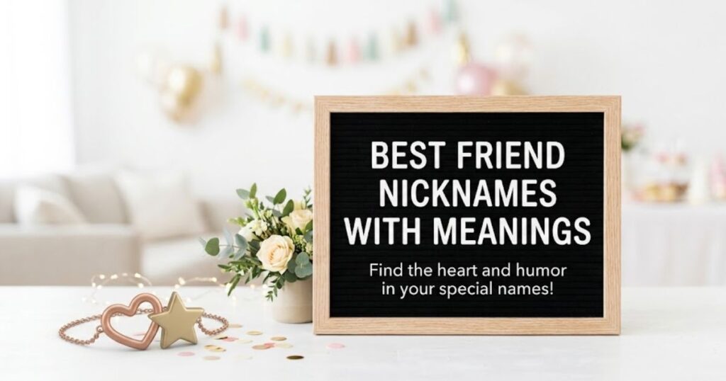 Best Friend Nicknames With Meanings