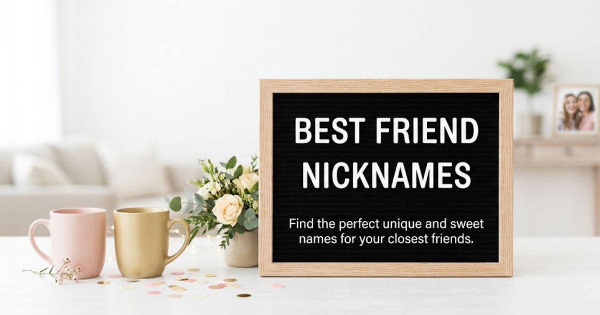 Best Friend Nicknames