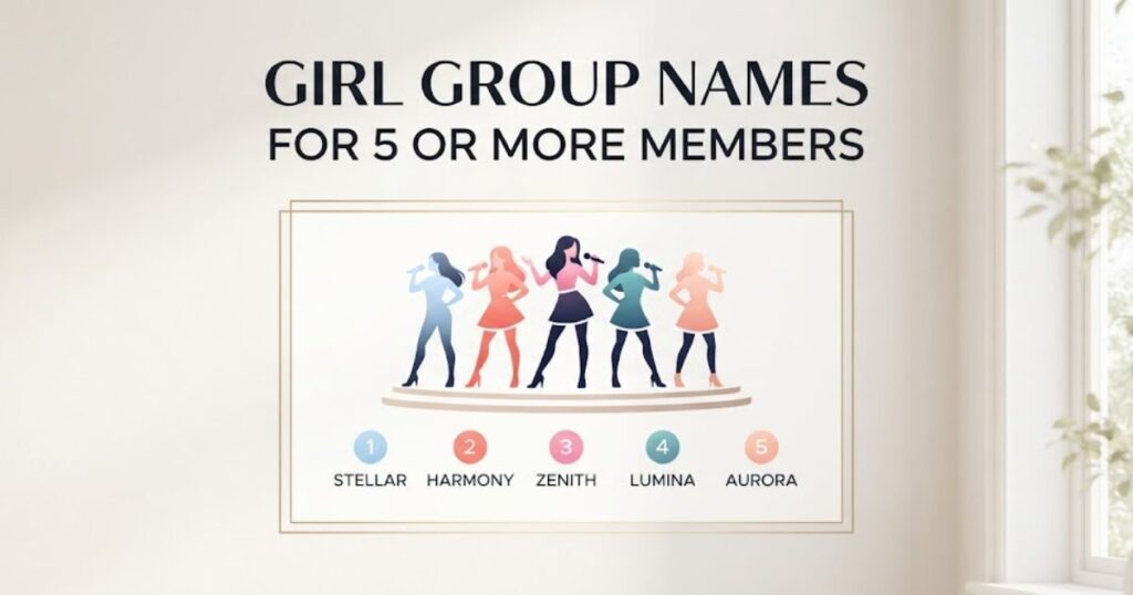 Girl Group Names for 5 or More