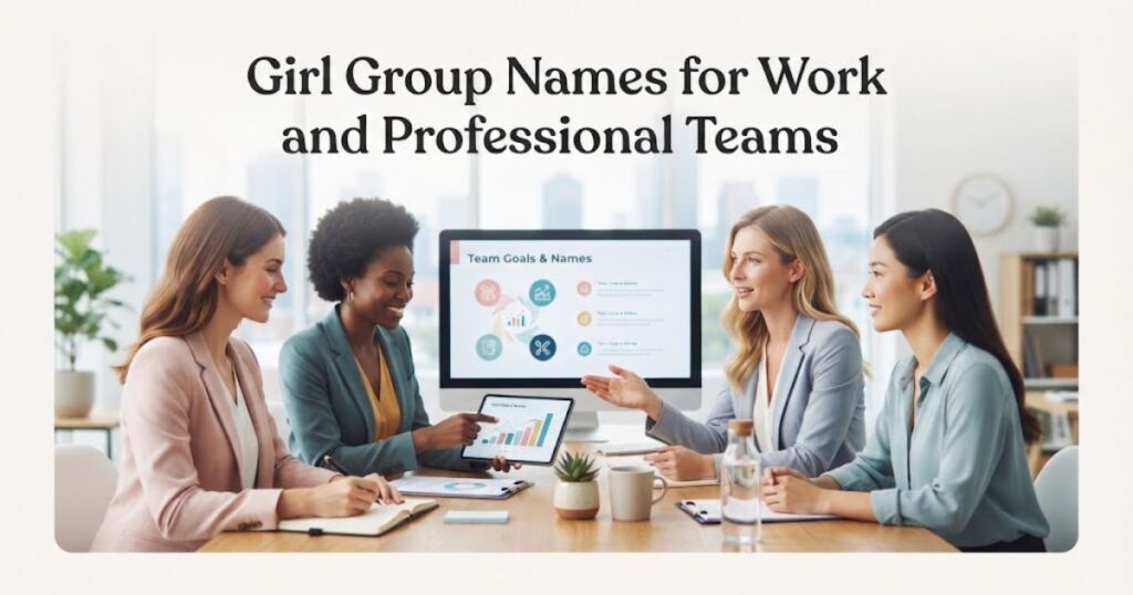 Girl Group Names for Work and Professional Teams