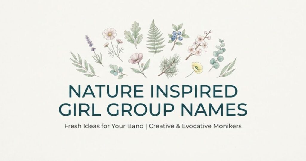 Nature Inspired Girl Group Names