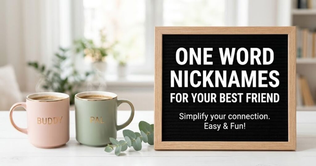 One Word Nicknames for Your Best Friend